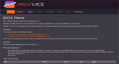 Desktop Screenshot of mgxrace.net
