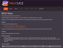 Tablet Screenshot of mgxrace.net